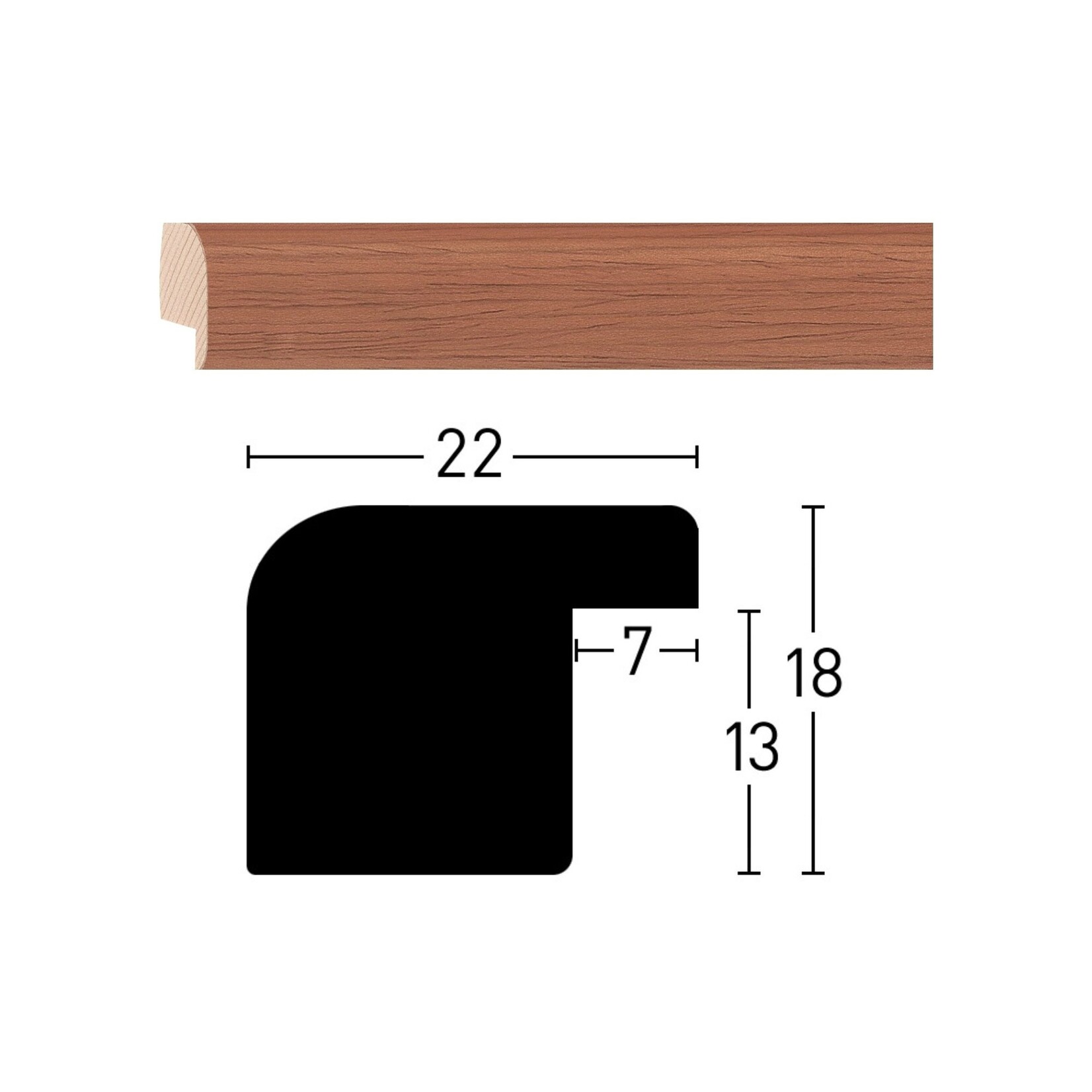 Maatwerk Aquarelle Light cherry