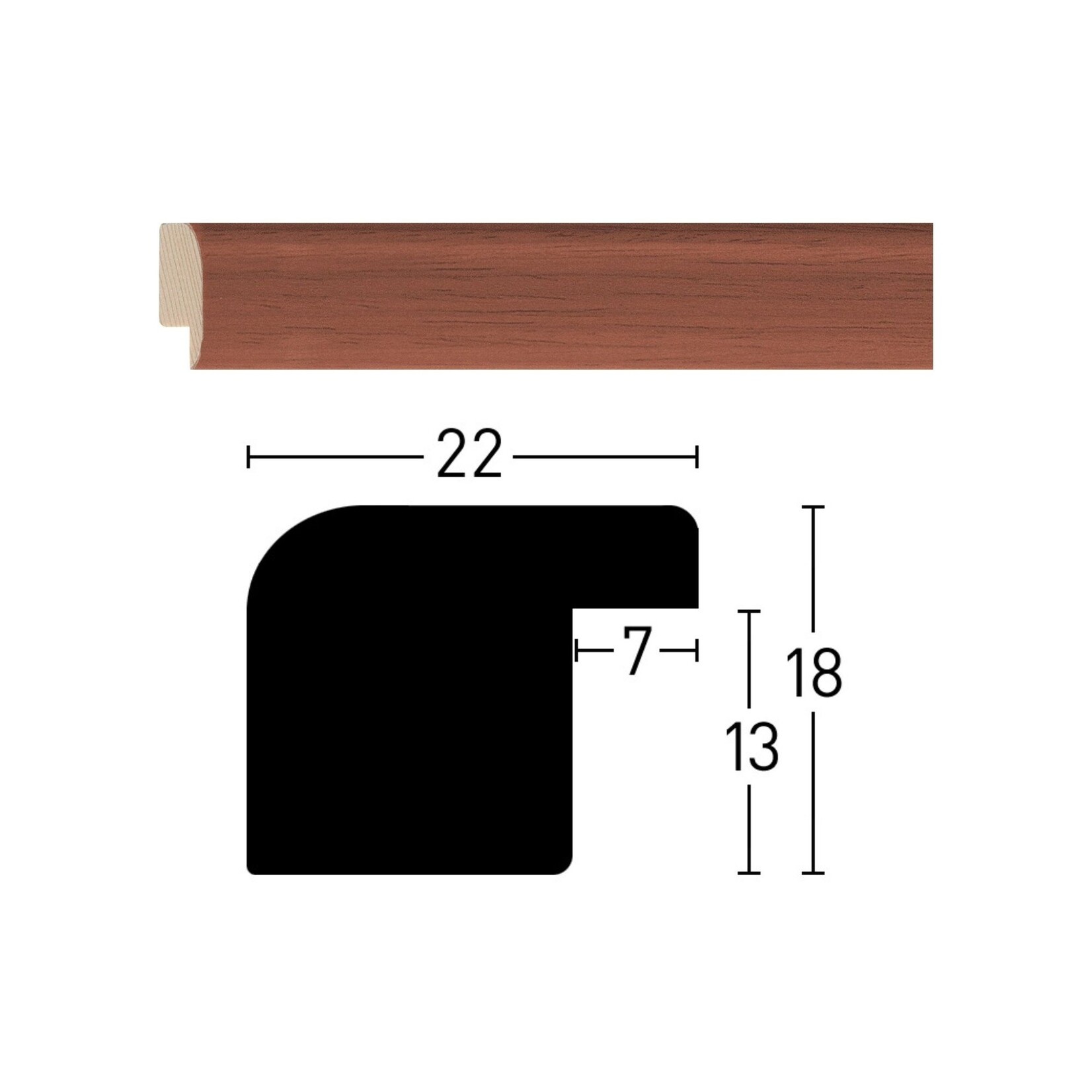 Maatwerk Aquarelle Dark cherry