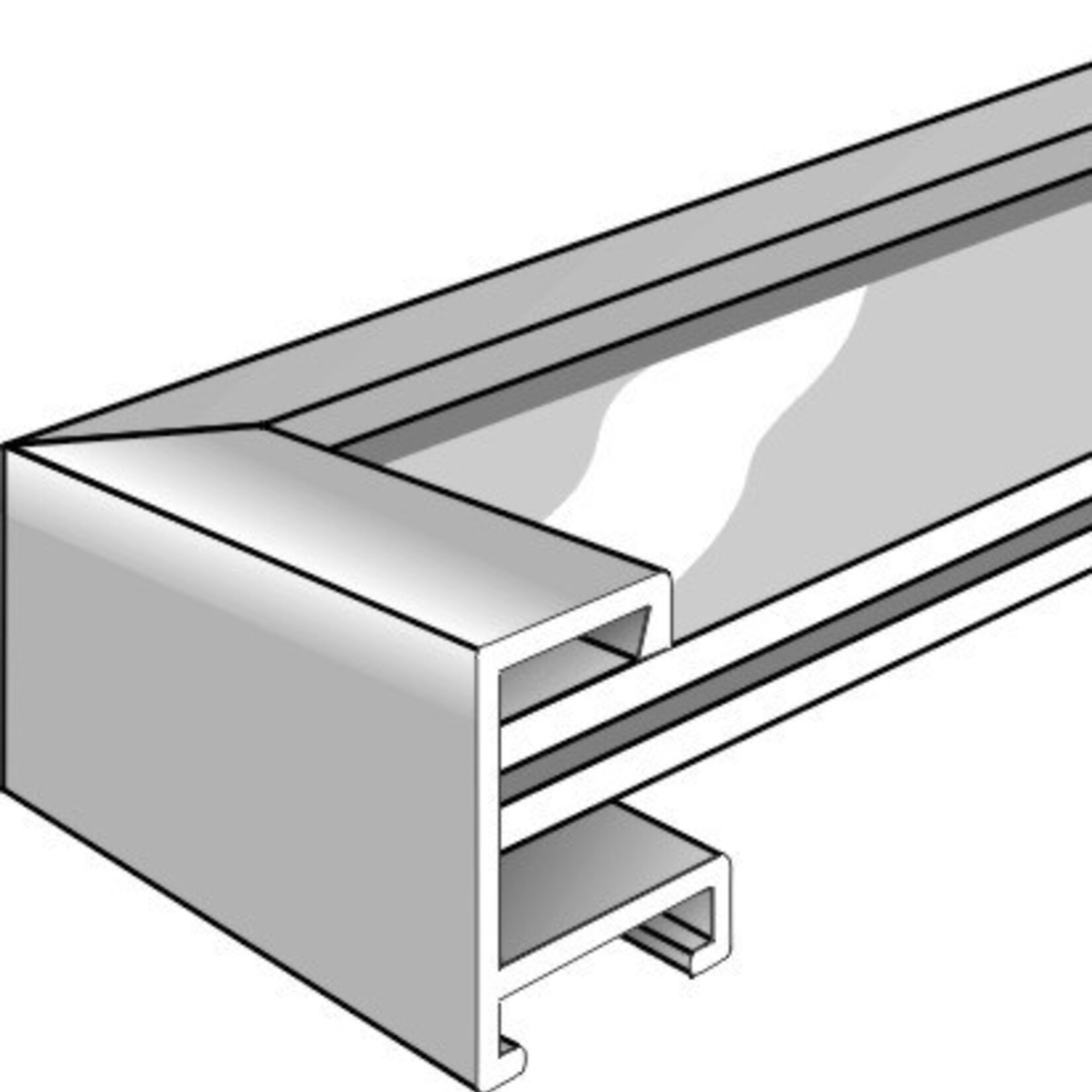 Maatwerk P 3 Soft Frosted Silver