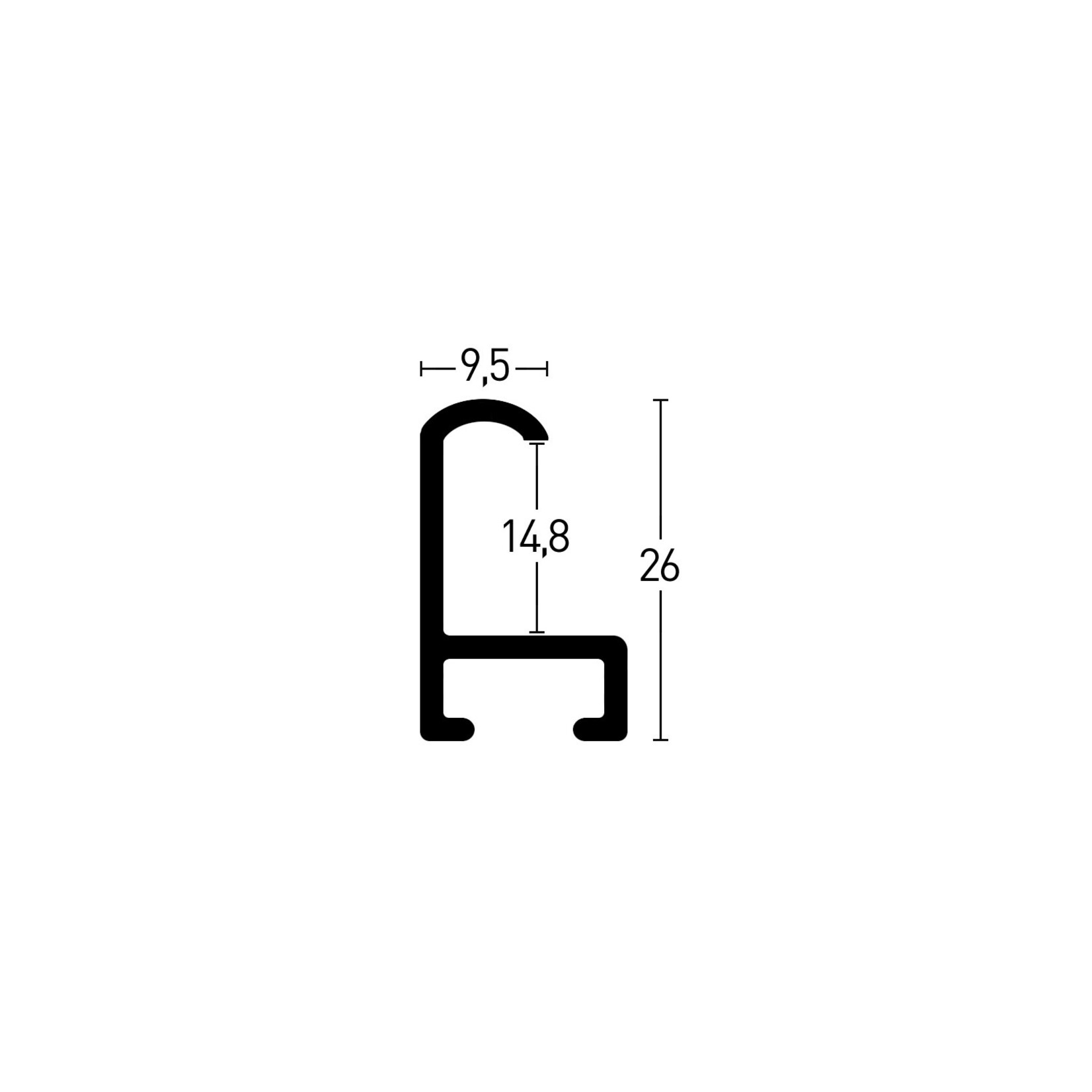 Maatwerk P 15 Black Matt