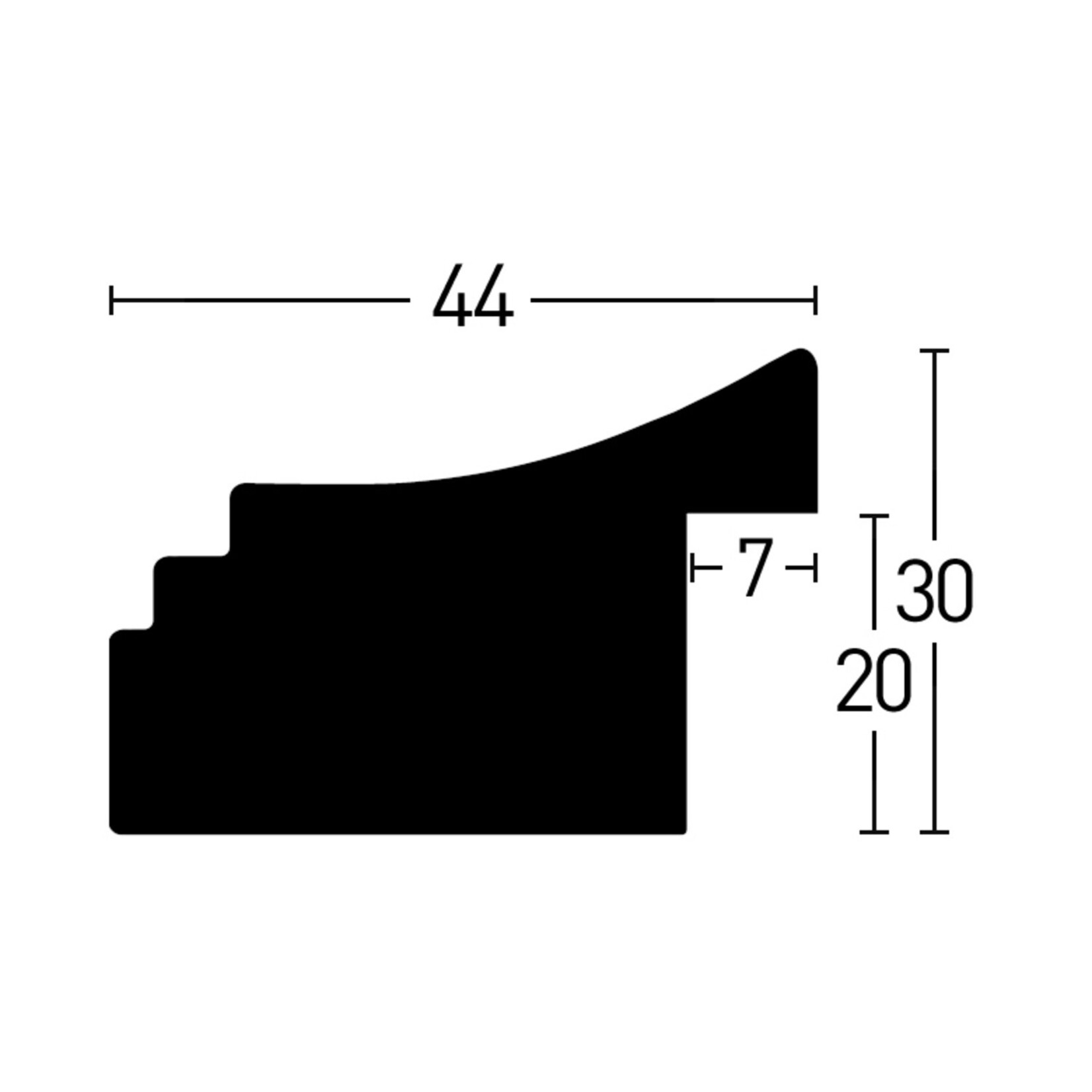 Maatwerk Treviso Black 44mm