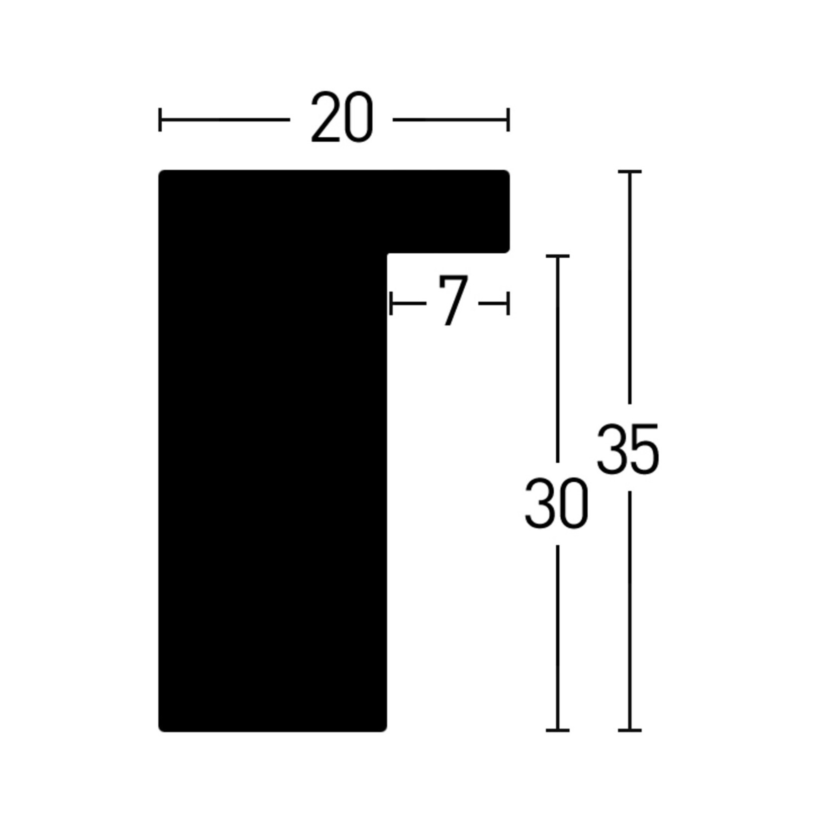 Maatwerk Loft Coffee 20x35mm