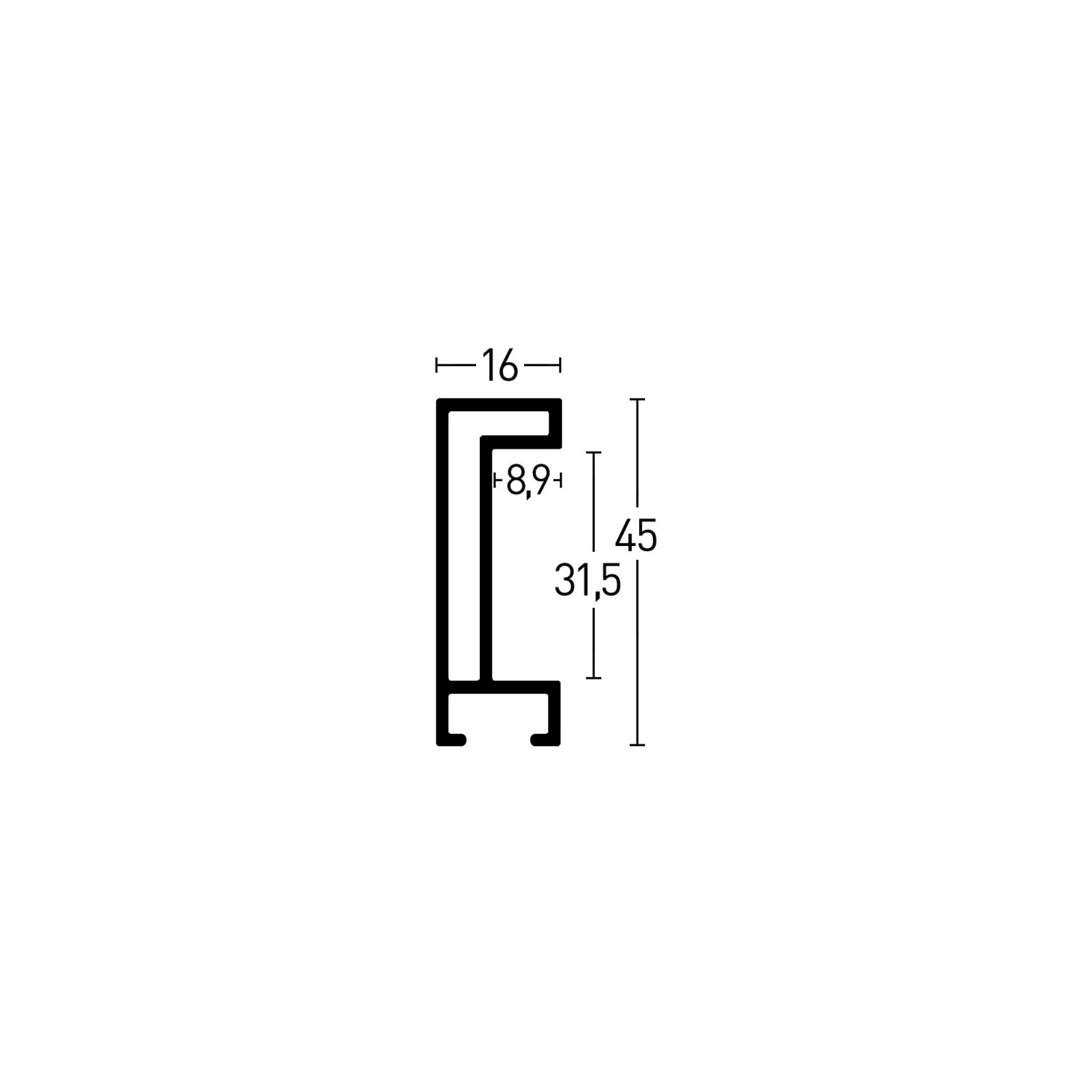 Maatwerk P 224 Polished Silver