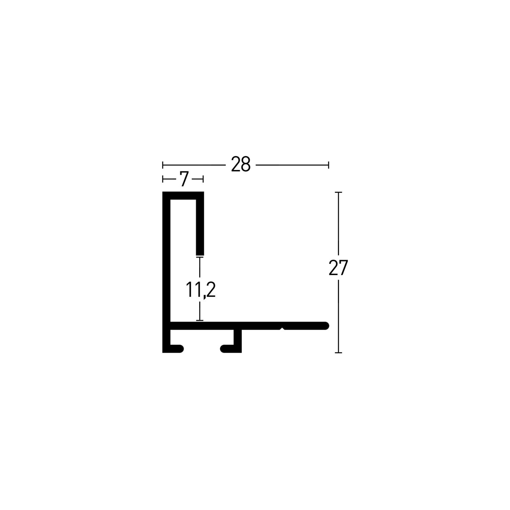 Maatwerk P 271 Matt Anodic Black