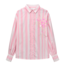 Pom Amsterdam  Embroidery Striped Pink Blouse SP7733