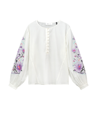 Pom Amsterdam  Embroidery Purple Blouse SP7742