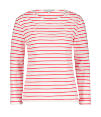 Red Button Terry Stripe Sweater SRB4165A
