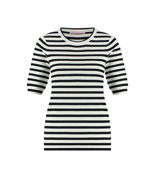 Studio Anneloes Luna Stripe Short Slv Pullover 91510