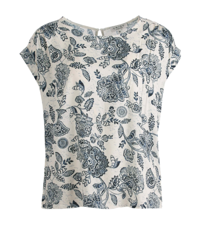 Enjoy Top KM AOP Paisley Print 165986