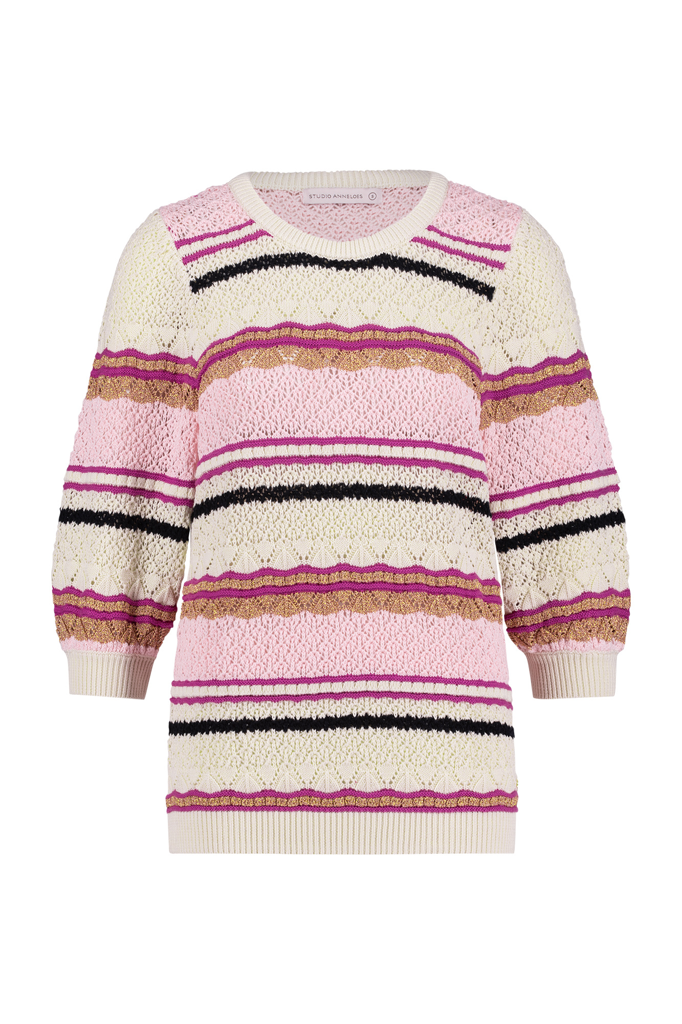 Studio Anneloes Amabel Stripe Pullover 11199 Pepper Damesmode Pepper Damesmode