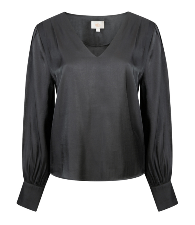 Aaiko Babbi Blouse in Nori Green Pepper Damesmode Pepper Damesmode