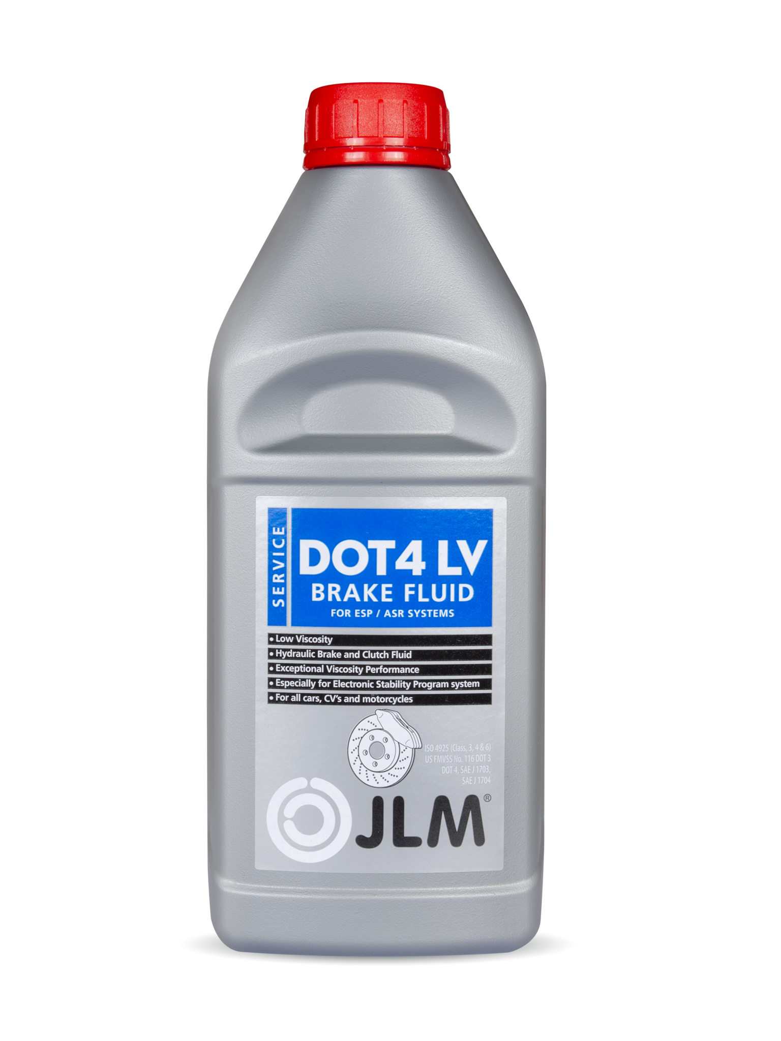 JLM Brake Fluid Dot 4 LV / ESP / ABS - 1000 ml - JLM Lubricants