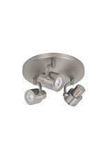NML Alto Spot 3 Li. GU10 Rond Mat Nikkel  z.lampen