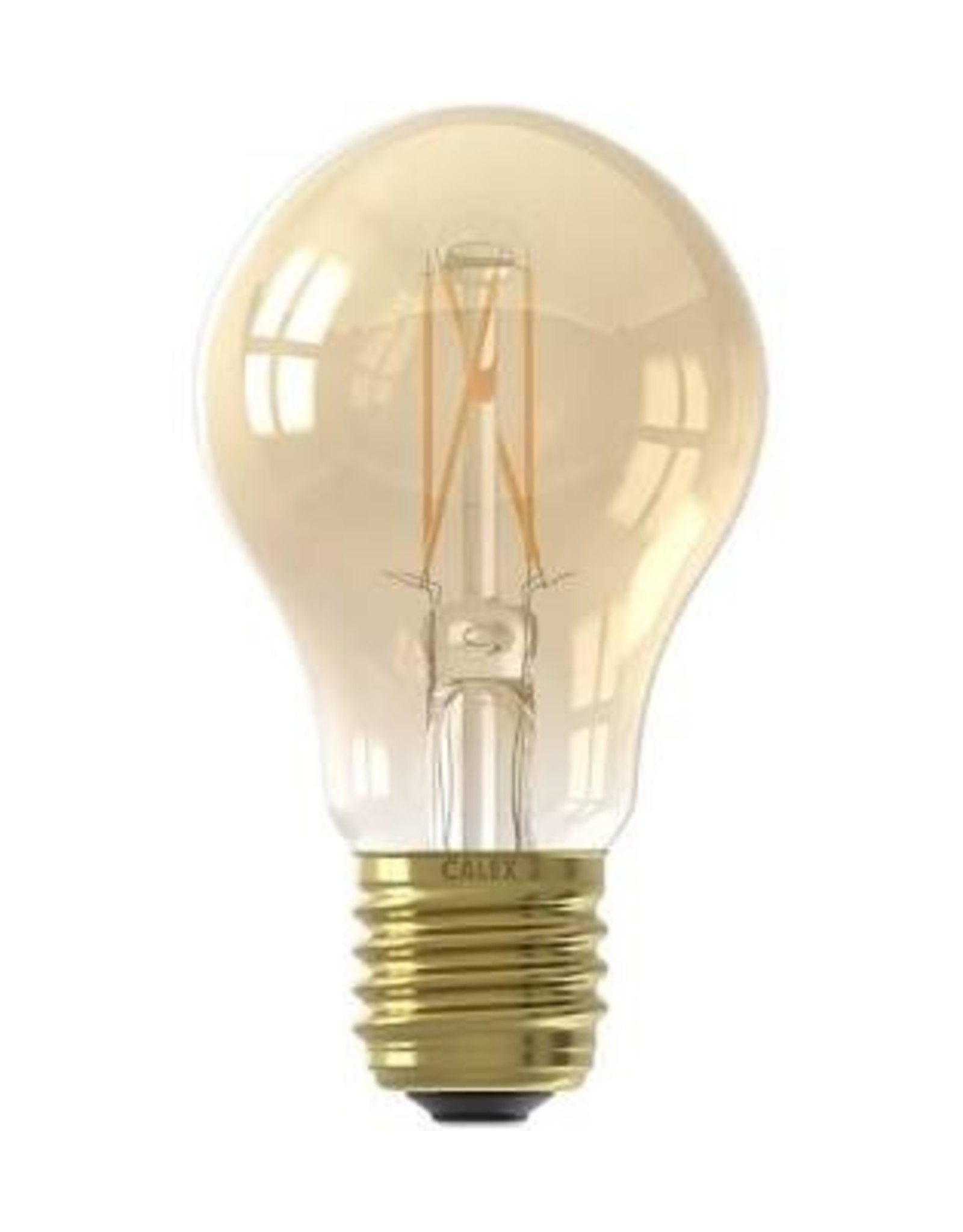 Calex Standaard A60 Goud Straight filament 220-240V 4.5W 470lm 2100K E27 Dimbaar met LED dimmer