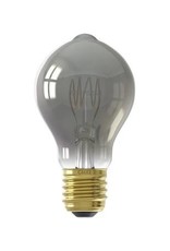 Calex LED Full Glass Flex Filament GLS-lamp 220-240V 4W 100lm E27 A60DR, Titanium 2100K Dimmable, energy label B
