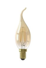 Calex LED volglas Filament Tip-Kaarslamp 220-240V 3,5W 250lm E14 BXS35, Goud 2100K CRI80 Dimbaar