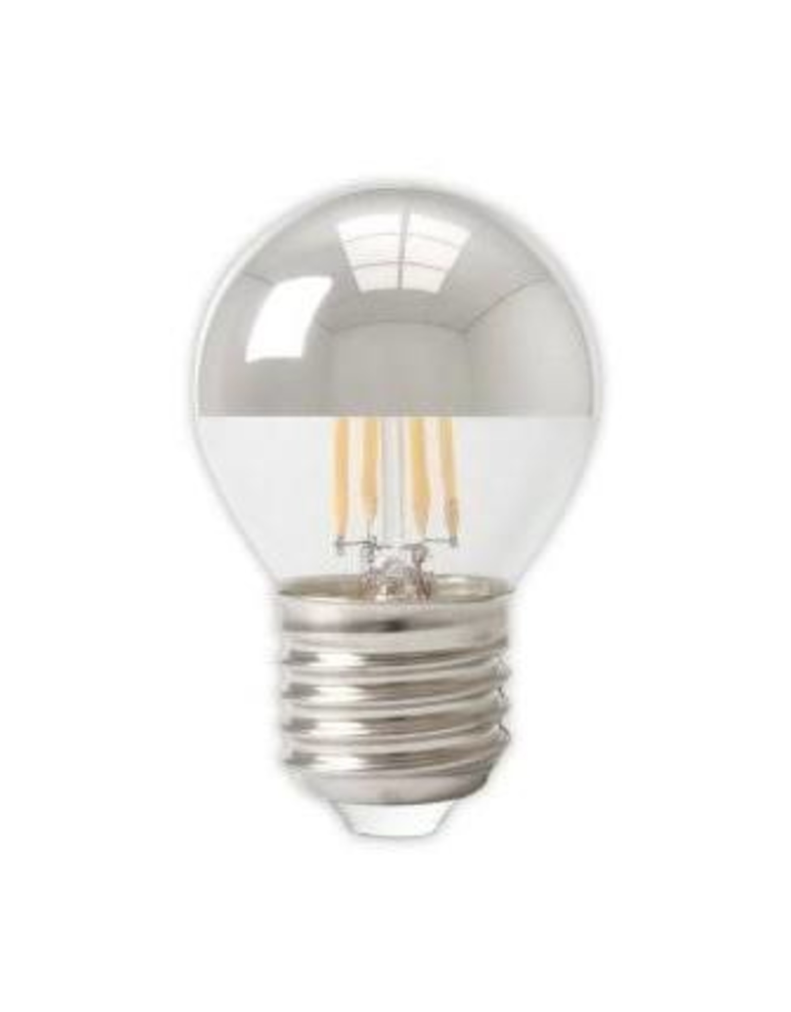 Calex Kopspiegel P45 Chrome Straight filament 220-240V 3.5W 250lm 2700K E27 Dimbaar met LED dimmer