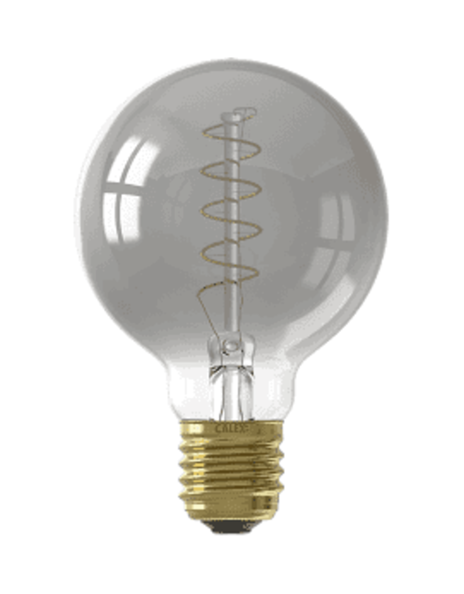 NML Calex LED Flex Filament Globelamp G80 220-240V 4W E27 136lm 1800K Titanium, dimbaar