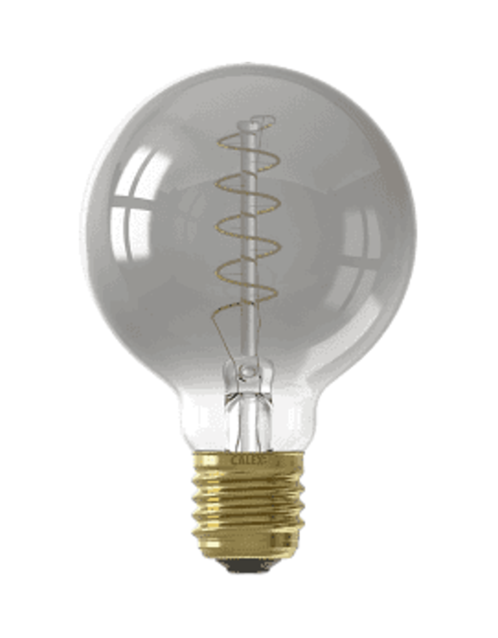 Calex Flex Filament LED Lamp - E27 - Globe G95 - Titanium - 4W - 136lm - Dimbaar 1800K