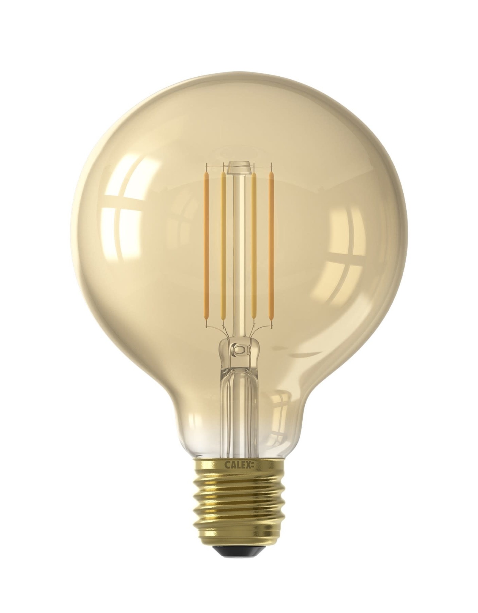 Calex Calex Smart Globe G95 Goud Straight filament 220-240V 7W 806lm 1800-3000K E27 Dimbaar met app