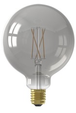 Calex Calex Smart LED Filament Smokey Globelamp G125 E27 220-240V 7W 400lm 1800-3000K, Golden cap