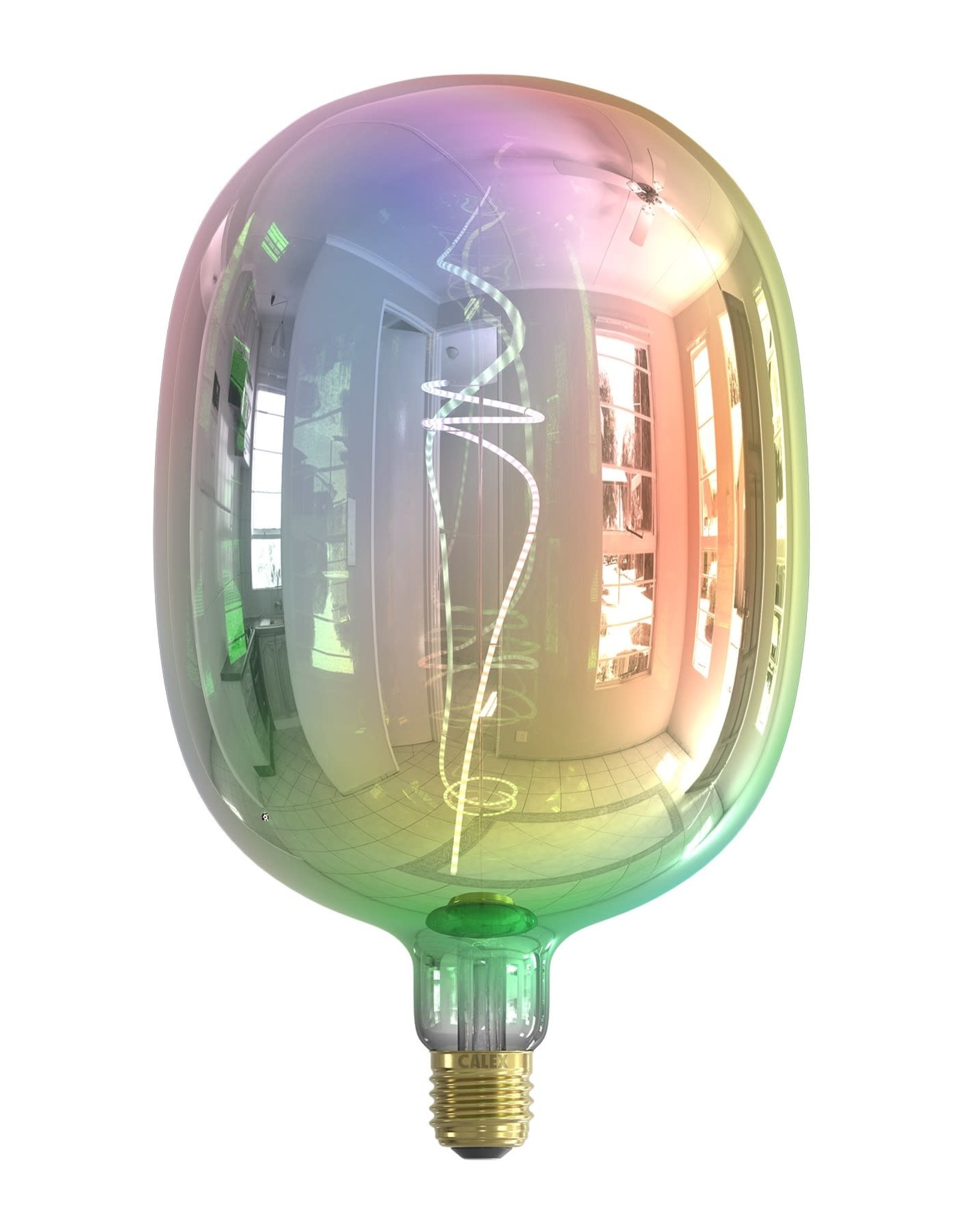 N.M.L.!!!Calex AVESTA Led Color Special soft filament 220-240V 4W E27, Metallic Opal - 2000K dimbaar