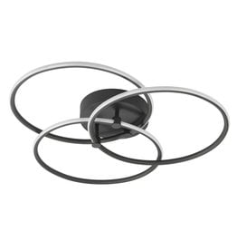 Highlight Circles plafondlamp Ø42 cm mat nikkel LED dimbaar