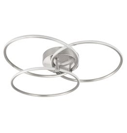 Highlight Circles plafondlamp Ø49 cm mat nikkel LED dimbaar