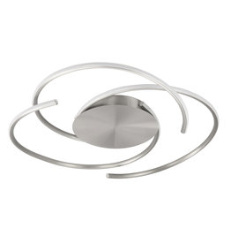 ighlight Reverso plafondlamp Ø46 cm mat nikkel LED 21W 3-staps dimbaar