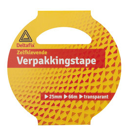 Verpakkingstape Transparant 66m 25mm