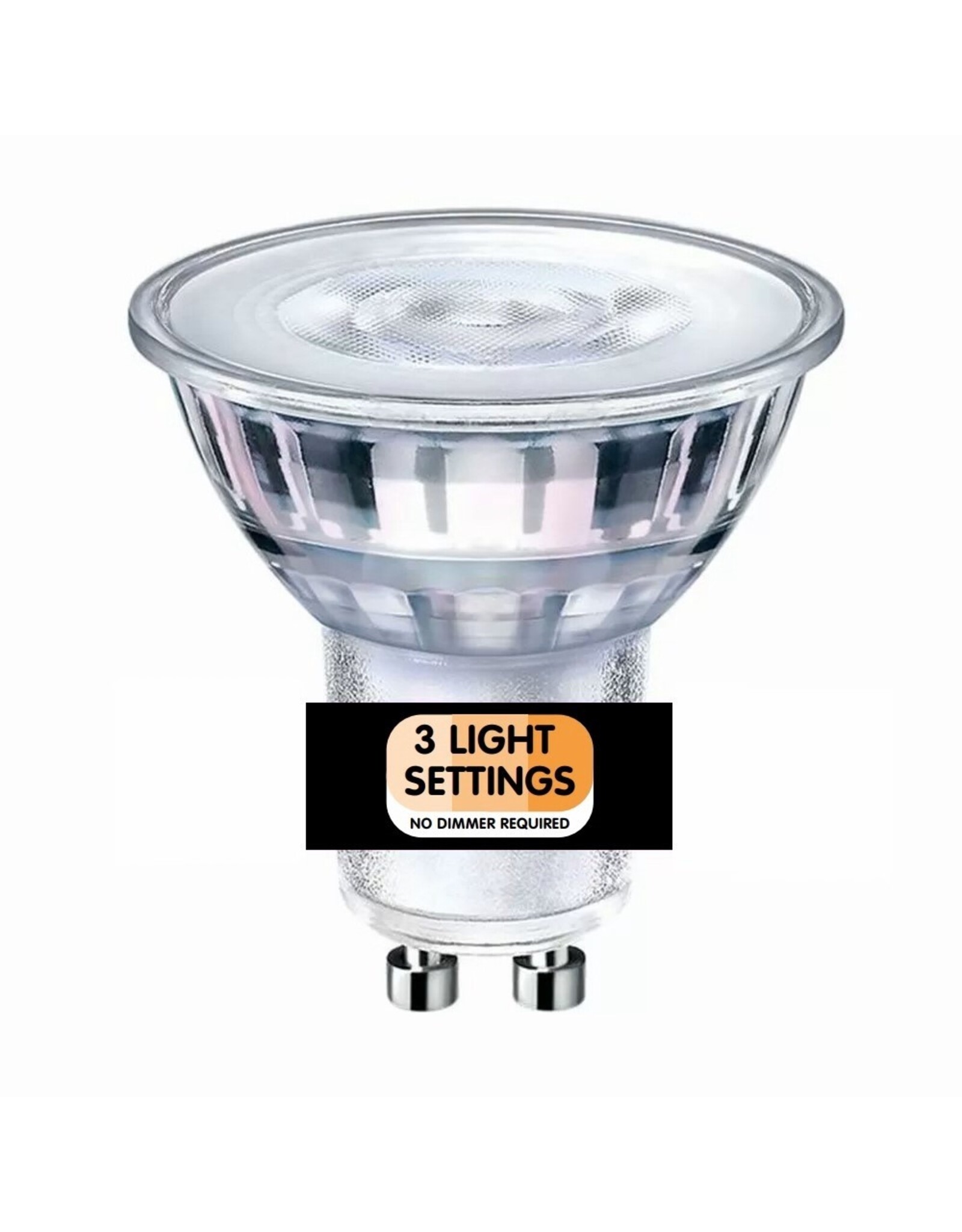 ETH Sceneswitch + Memory GU10 led 5w/50w 2700k/2500k/2200k 3 standen 50w-25w-10w 500Lm Cri80 230v