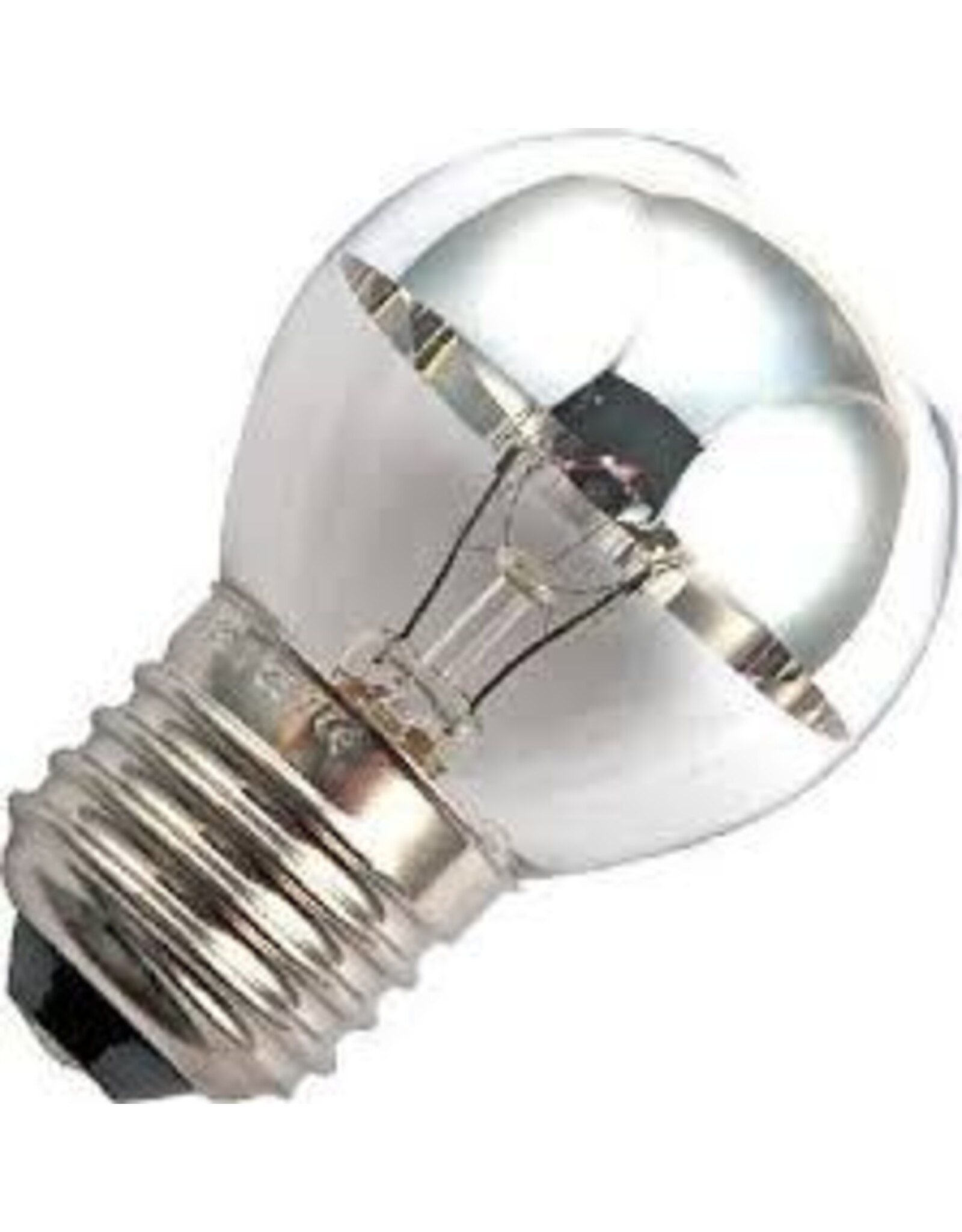 Global-Lux Kopspiegel kogellamp 25w E27 zilver 230V