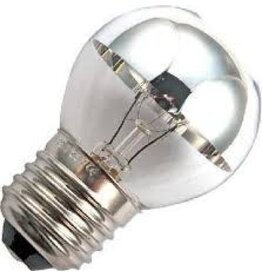 Global-Lux Kopspiegel kogellamp 25w E27 zilver 230V