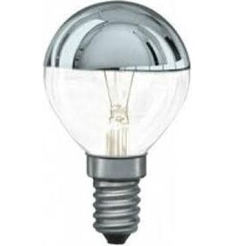 Global-Lux Kopspiegel kogellamp 15w E14 zilver 230V (6-182574 15w)