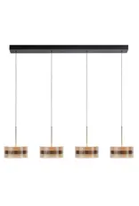 Hanglamp Enzo Brons 4x 18W 2700K Balk Dimbaar