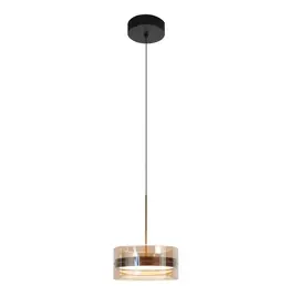 Highlight Enzo hanglamp 1-lichts amber glas Ø20 cm | LED dimbaar