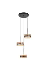 Hanglamp Enzo Brons 3 x18W 2700K rond dimbaar