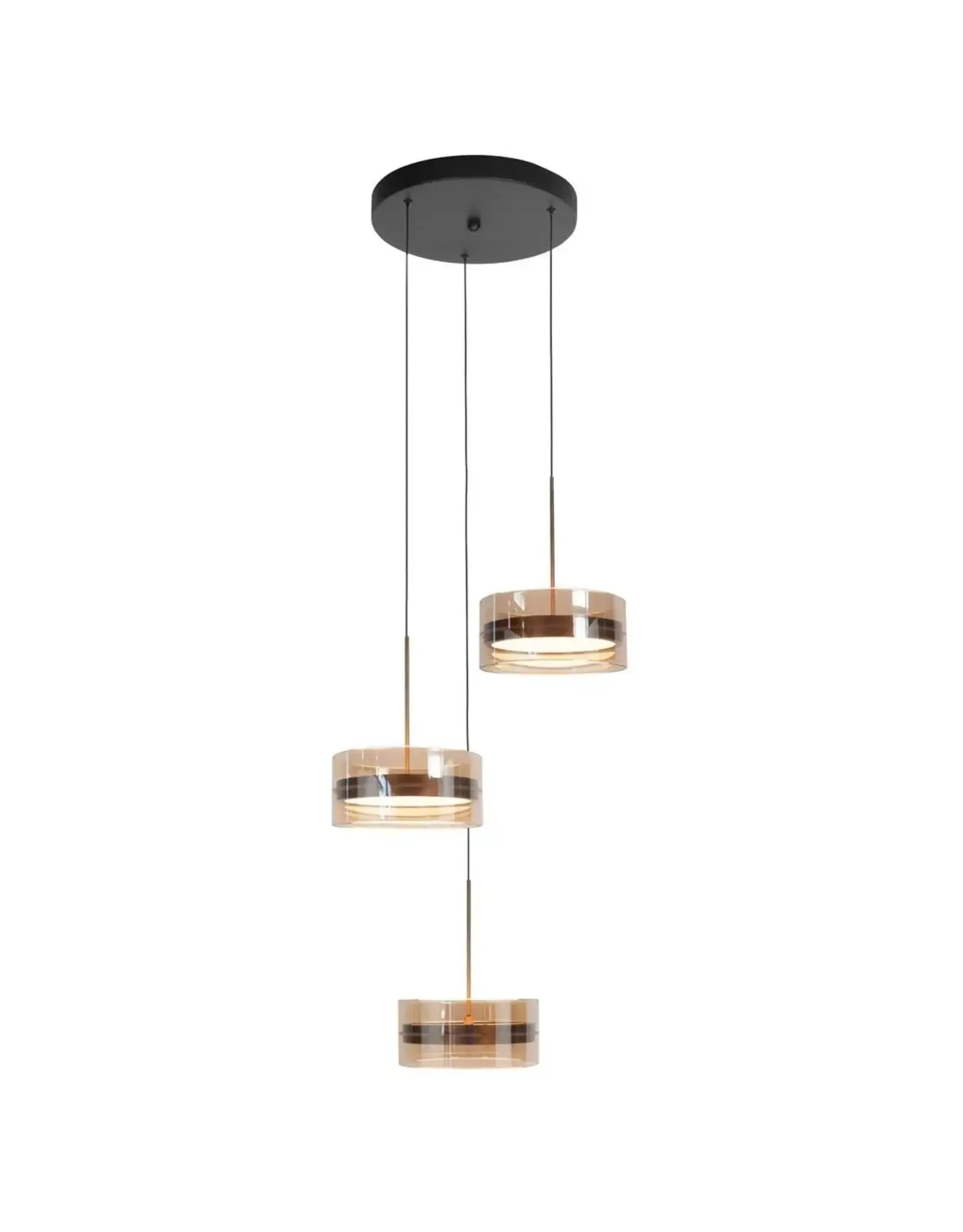 Hanglamp Enzo Brons 3 x18W 2700K rond dimbaar