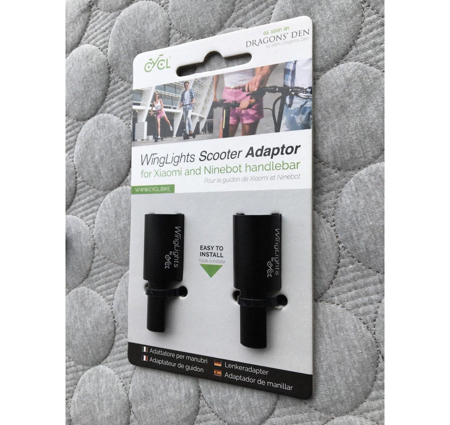 WingLights Adaptateur Winglights pour trottinettes electrique Xiaomi M365 et Ninebot ES