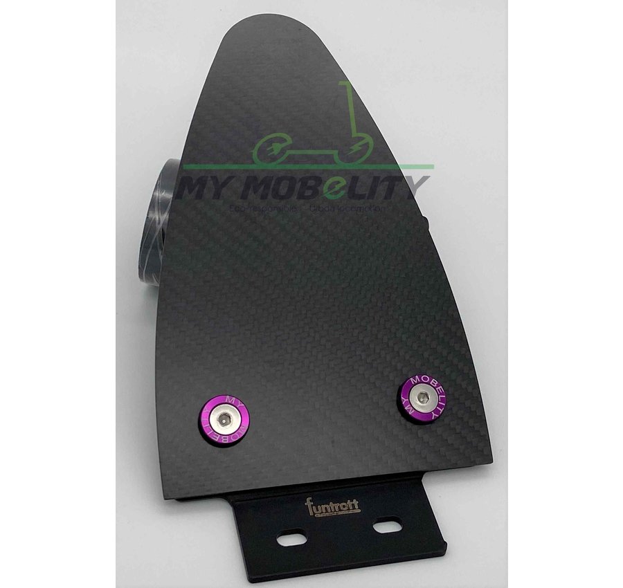 Dualtron Carbon achter spatbord