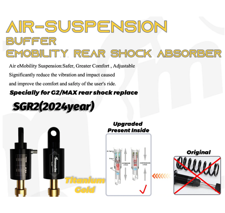 Monorim Monorim SGR2 Suspension à air pour Ninebot Max G2