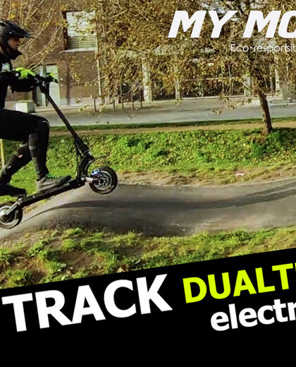 An e-scooter on a Pump track?!