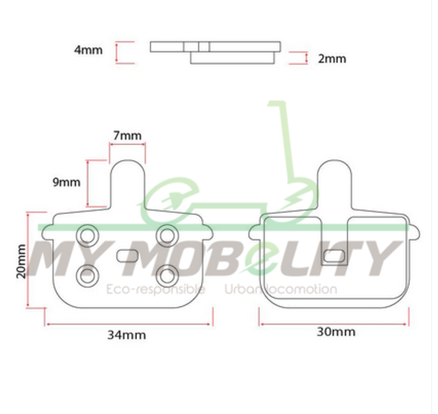 Ninebot MAX G3 brake pads (Sintered)