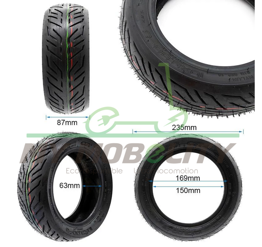 CST CST Tubeless 10x3-6 buitenband met gel