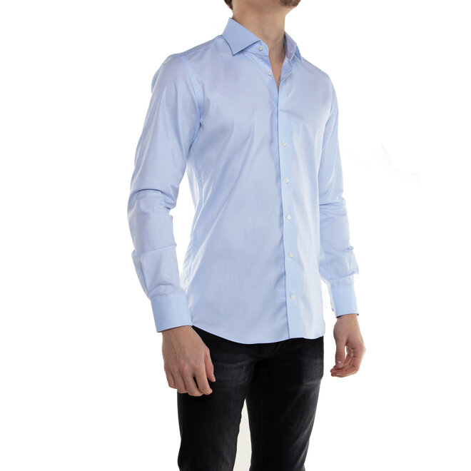 Col Italien - Slim Fit - Bleu Clair