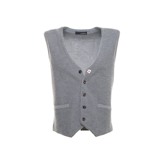 Gilet gris en maille