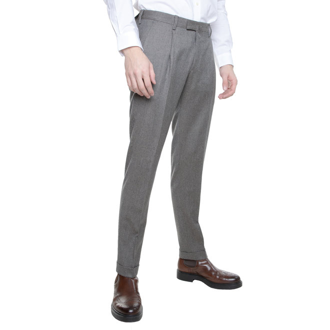 Pantalon gris chiné