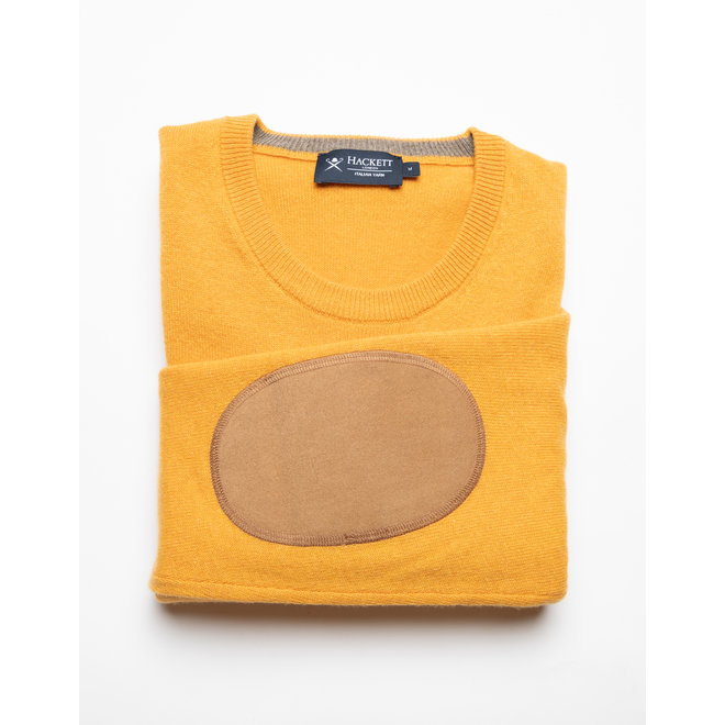 Pull col rond - Jaune