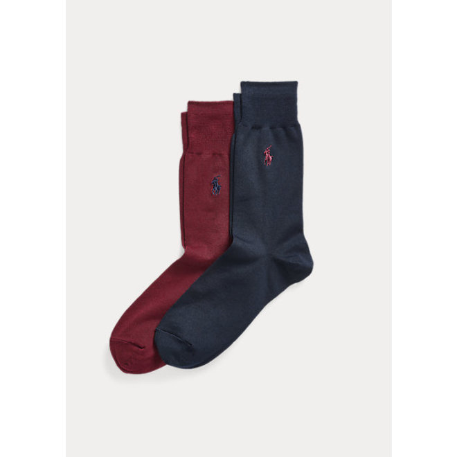 Chaussettes Navy-Bordeaux