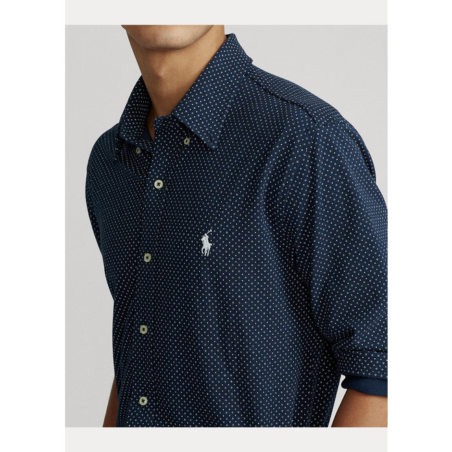 Chemise "Polo" Navy à motifs